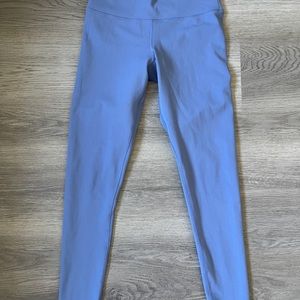 Ladies Champion size small leggings. Blue, soft, stretchy. High waisted. Good.